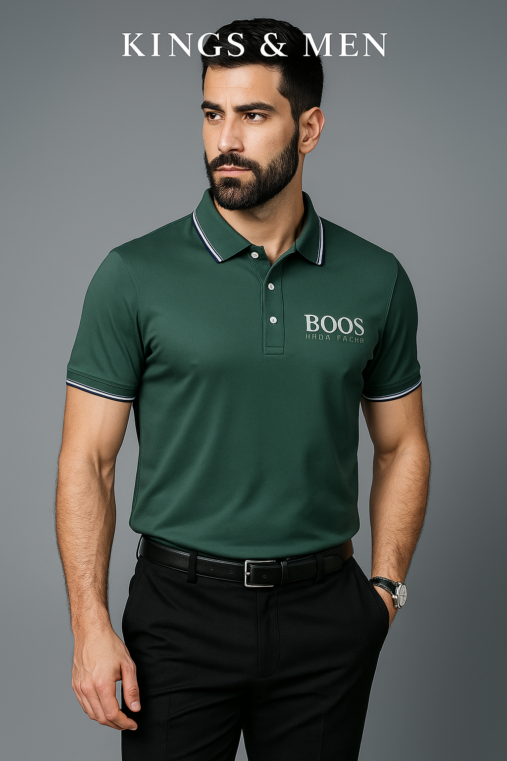 Men’s Summer Polo Shirt – Classic Short Sleeve Golf Top