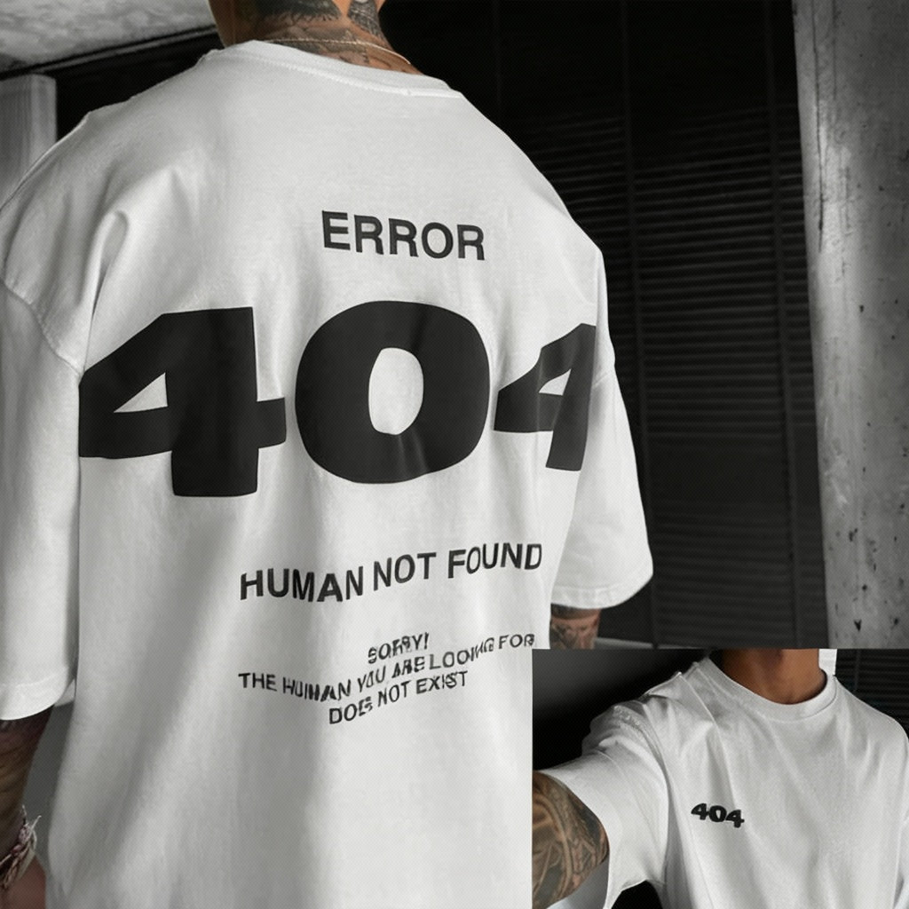 Kings & Men — 404 Digital Print Oversized Street Tee
